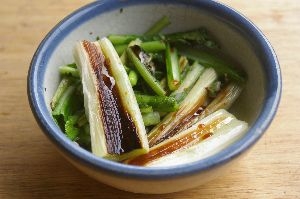 ネギと葉野菜のグリル焼き