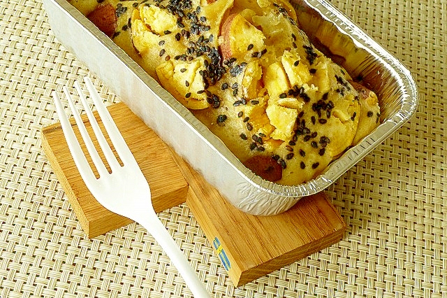 ホクホク美味しい 安納芋とゴマの豆乳蒸しパン レシピ 作り方 By Tepppi 楽天レシピ