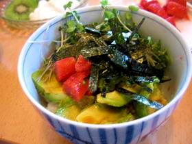 朝ごはんにピッタリ！アボカド★明太子丼