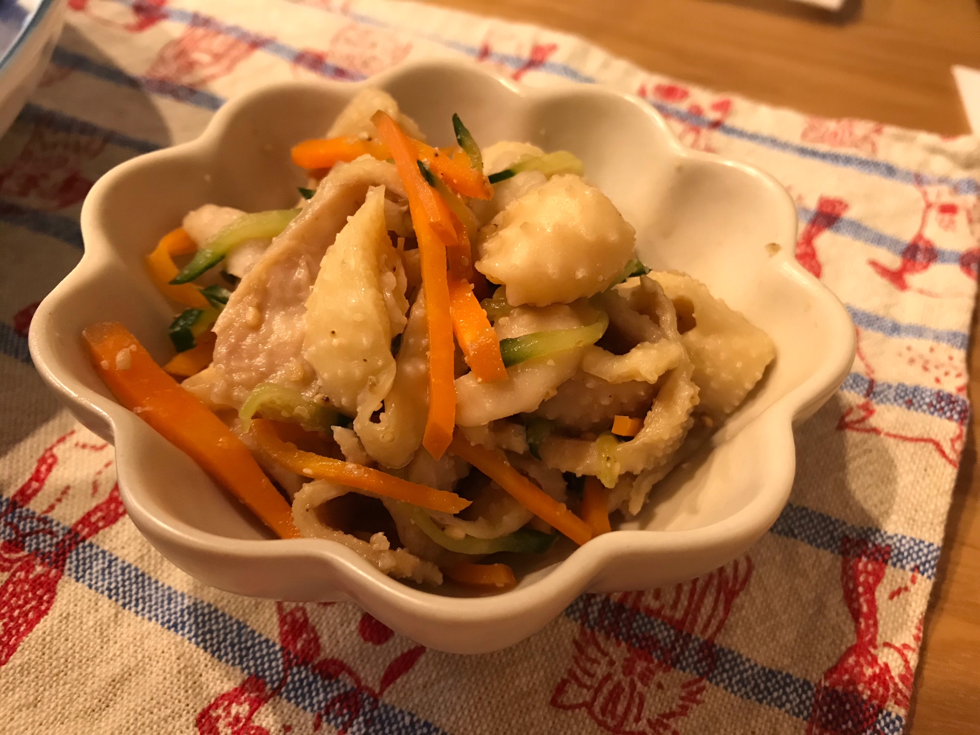 鶏皮のポン酢おつまみ