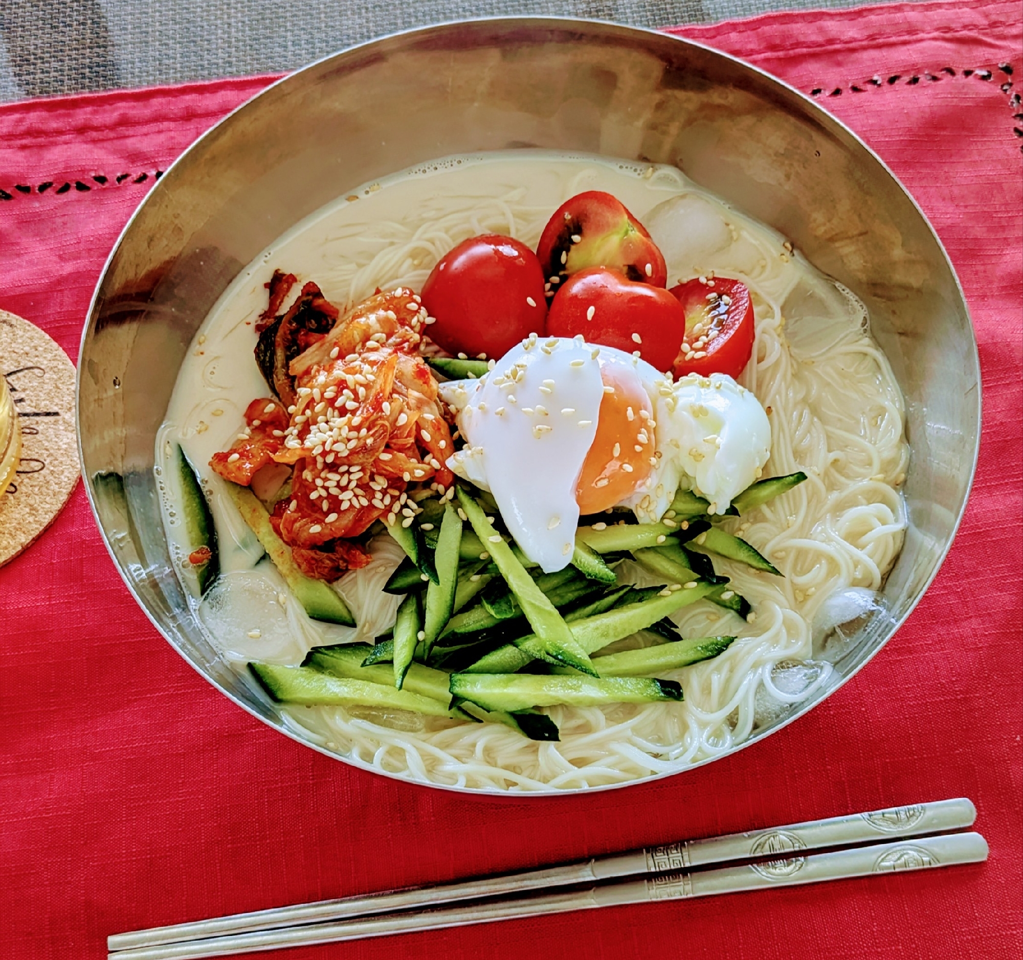 【麺】韓国風コングッス　豆乳素麺