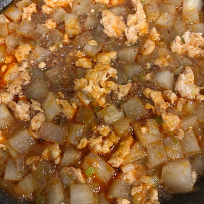 【市販の素をアレンジ】麻婆大根