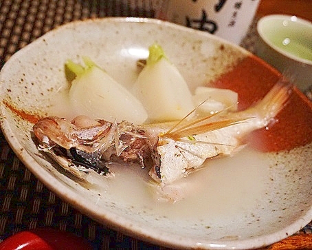 おうち居酒屋、のどぐろと蕪の潮煮