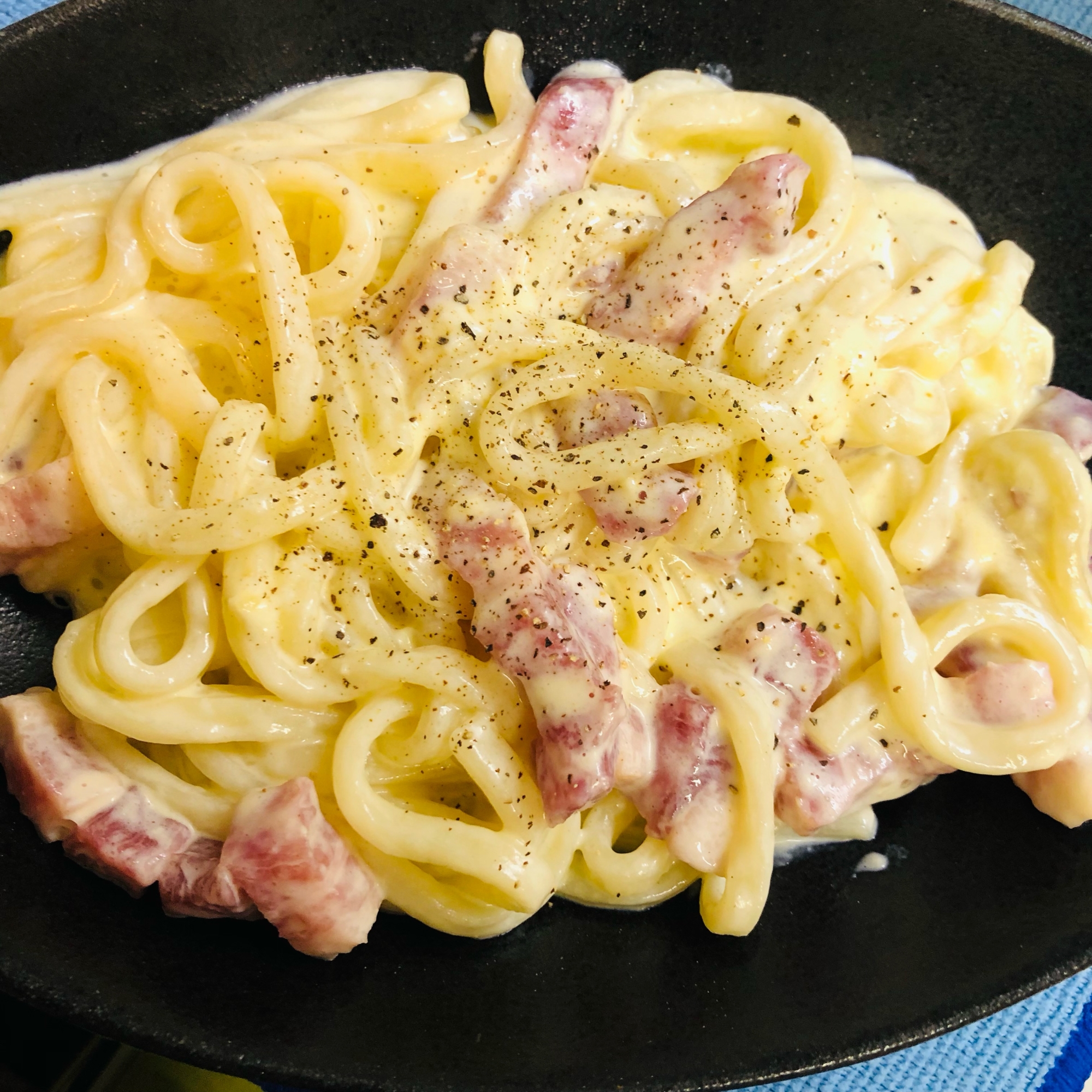 カルボナーラうどん