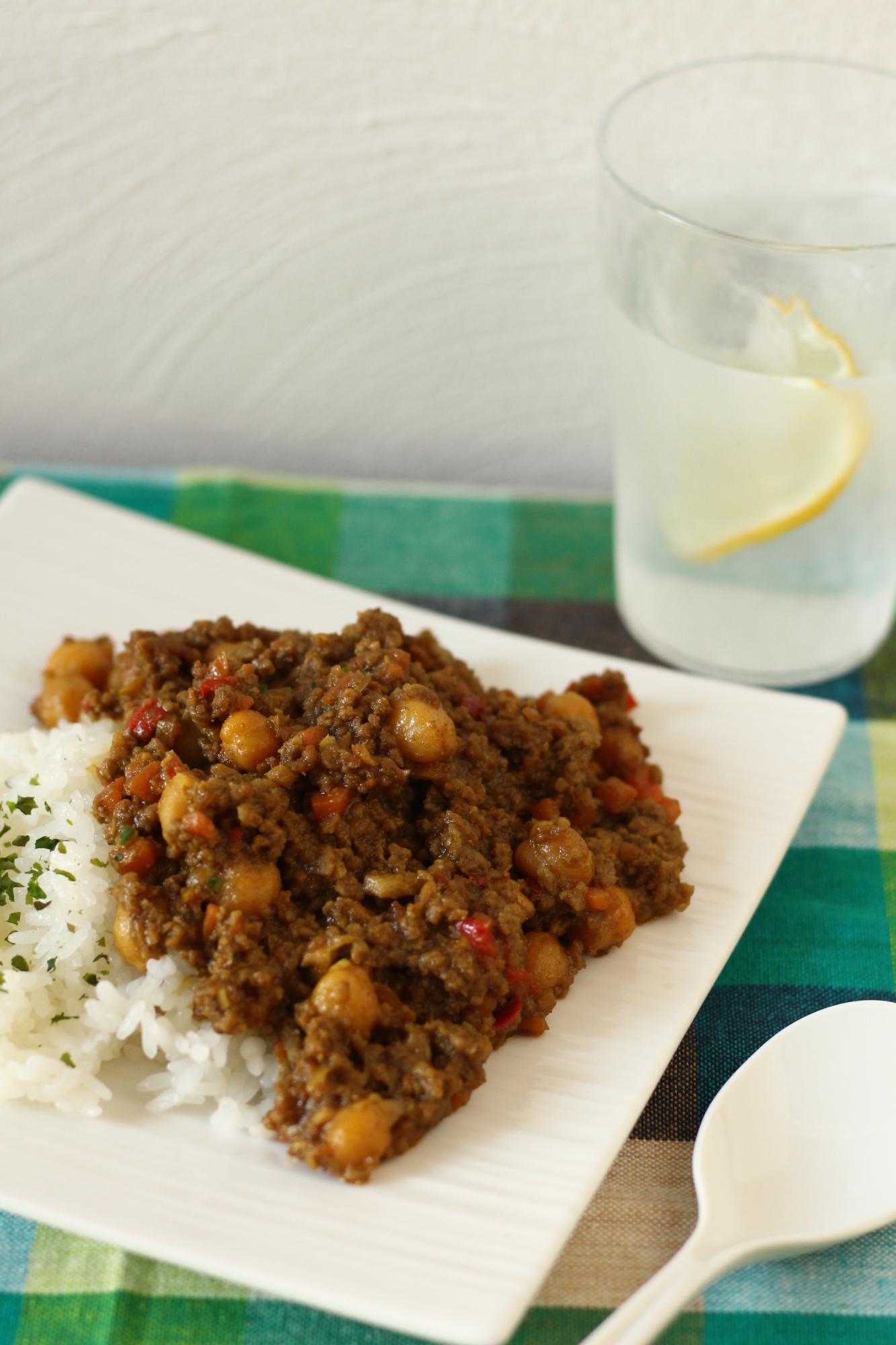 豆屋おすすめ！ひよこ豆のキーマカレー