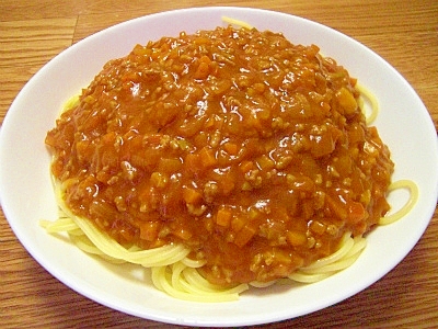 ☆トマトジュースで☆簡単美味しいミートソース♪