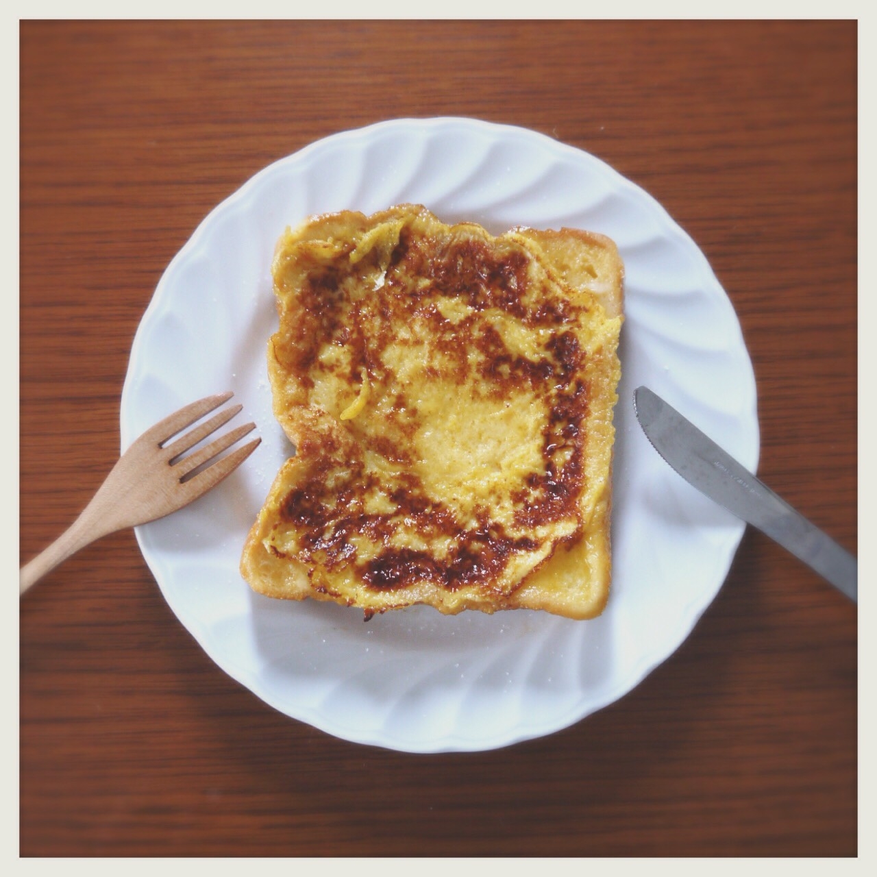 【おやつ・朝食に】硬くなったパンでフレンチトースト