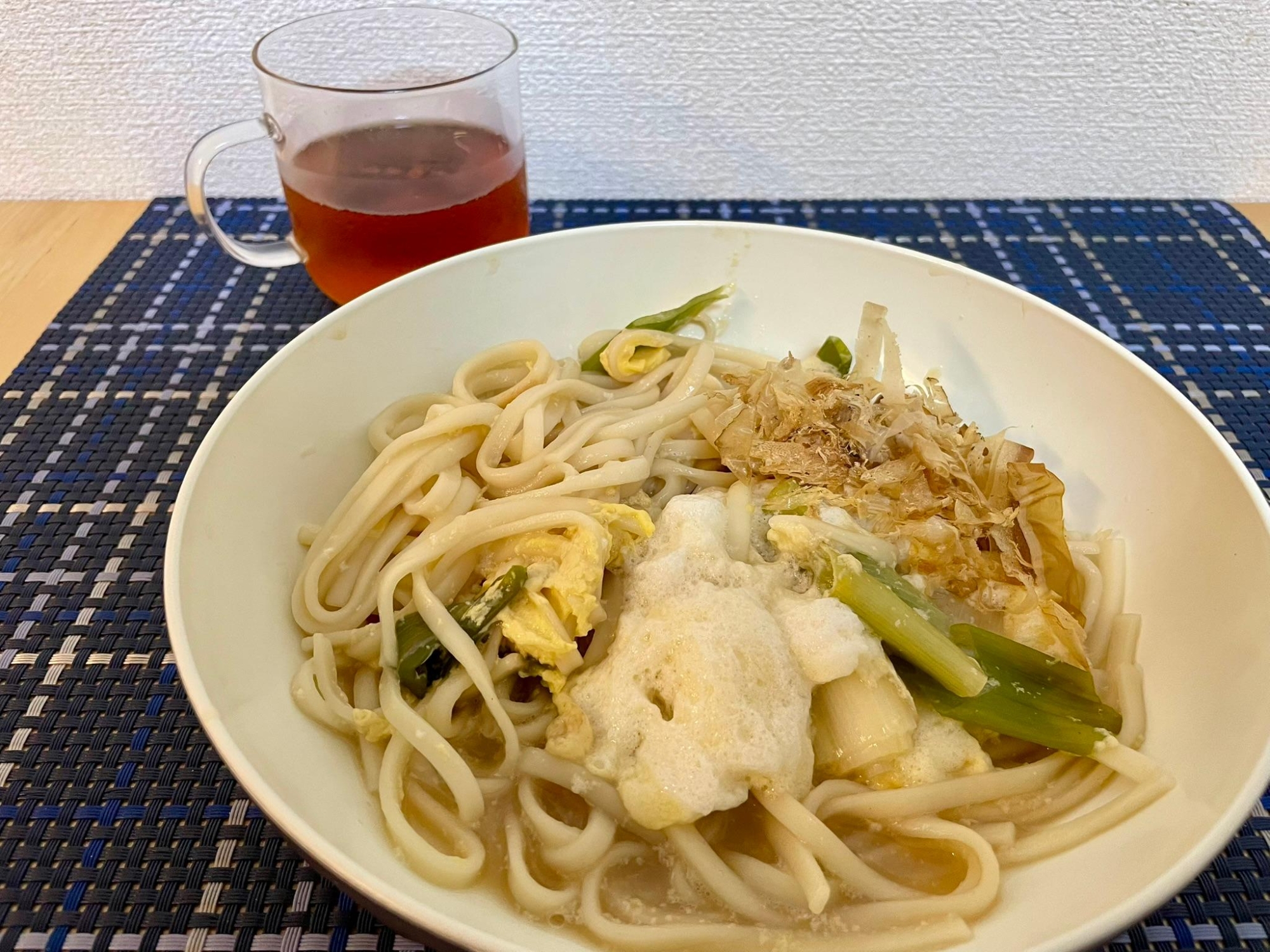 フライパンだけの簡単調理！ふわ玉うどん