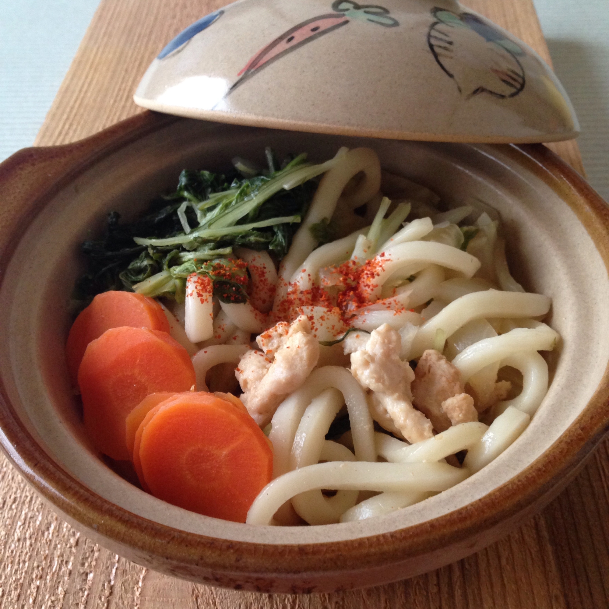 鶏と白菜の煮込みうどん♪