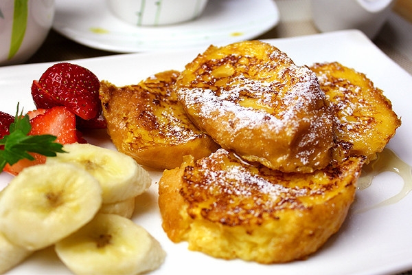 簡単♪フレンチトースト☆フランスパンで☆