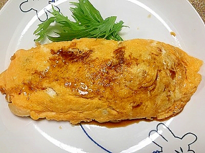 母の味★豚バラ肉と玉ねぎのソースオムレツ