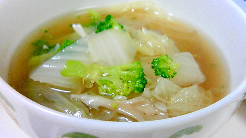 白菜と舞茸のスープ