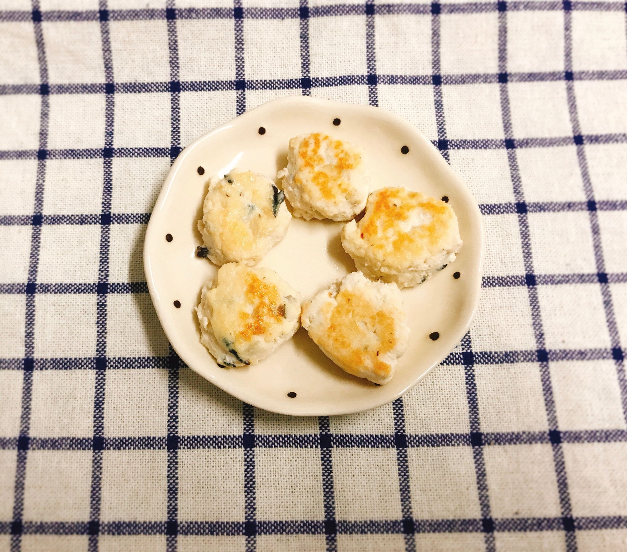 離乳食完了期 鶏ひき肉と木綿豆腐のつくね焼き レシピ 作り方 By Cocopoteito 楽天レシピ