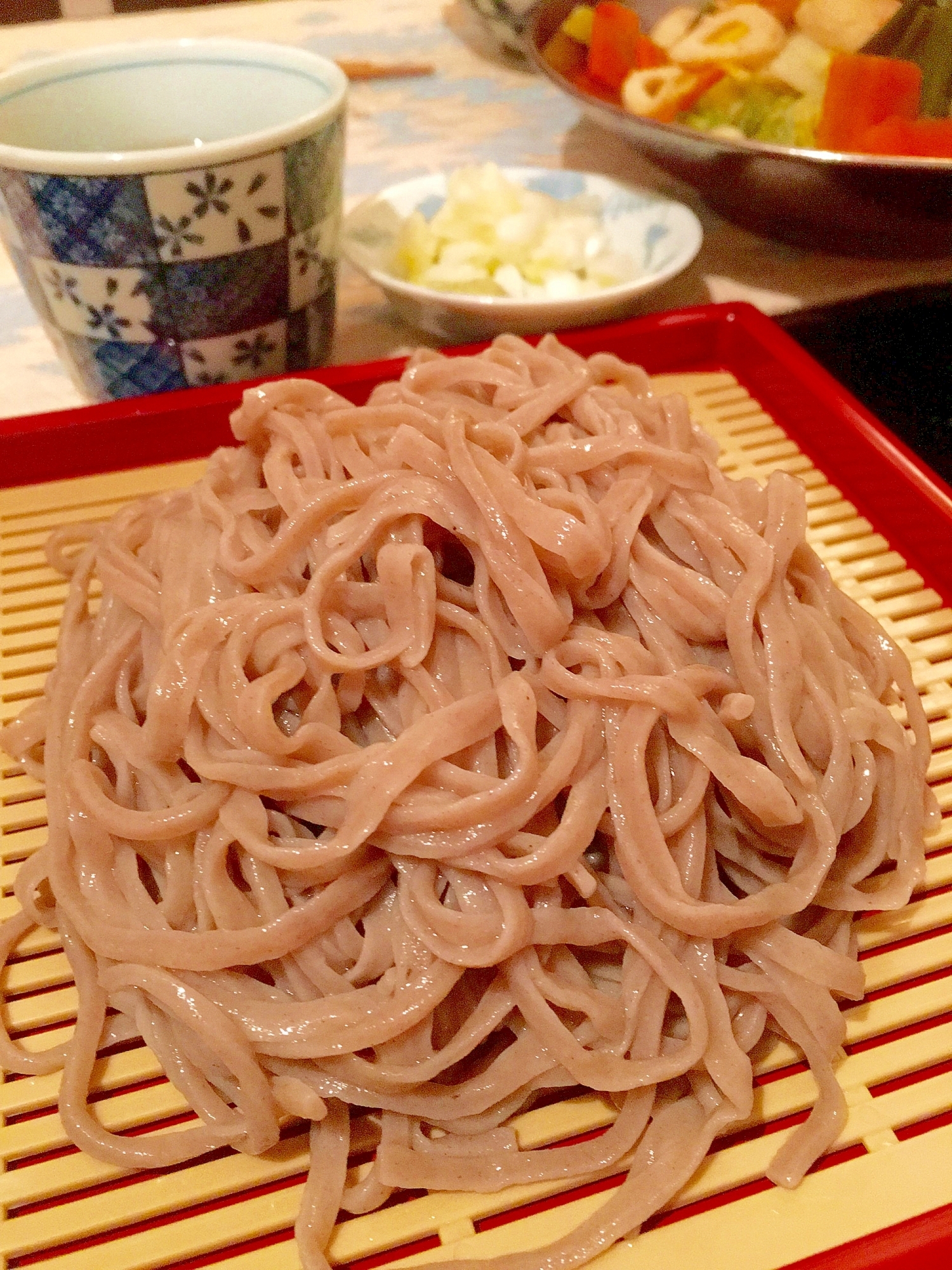 きゅっと〆った冷たいお蕎麦♩