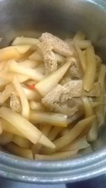大根と油揚げの炒め煮
