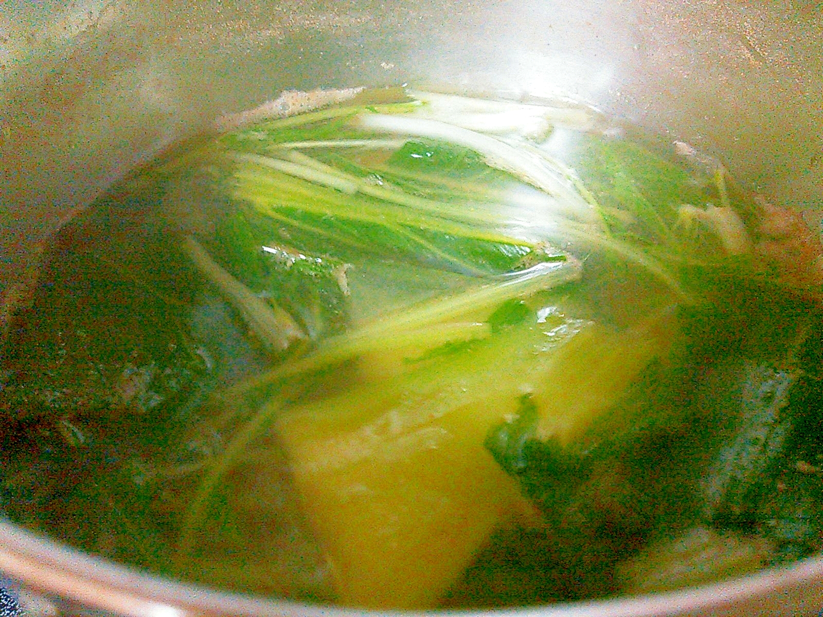 青梗菜&水菜のスープ