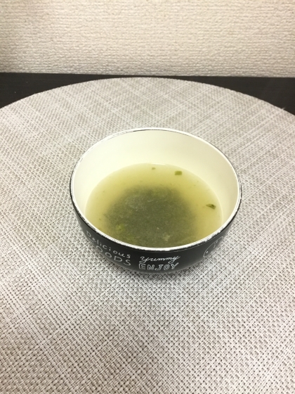 簡単めかぶの中華スープ