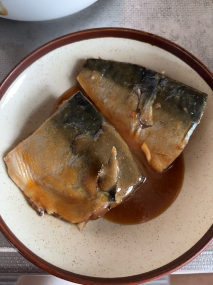 フライパンで簡単·͜· ᕷサバの味噌煮