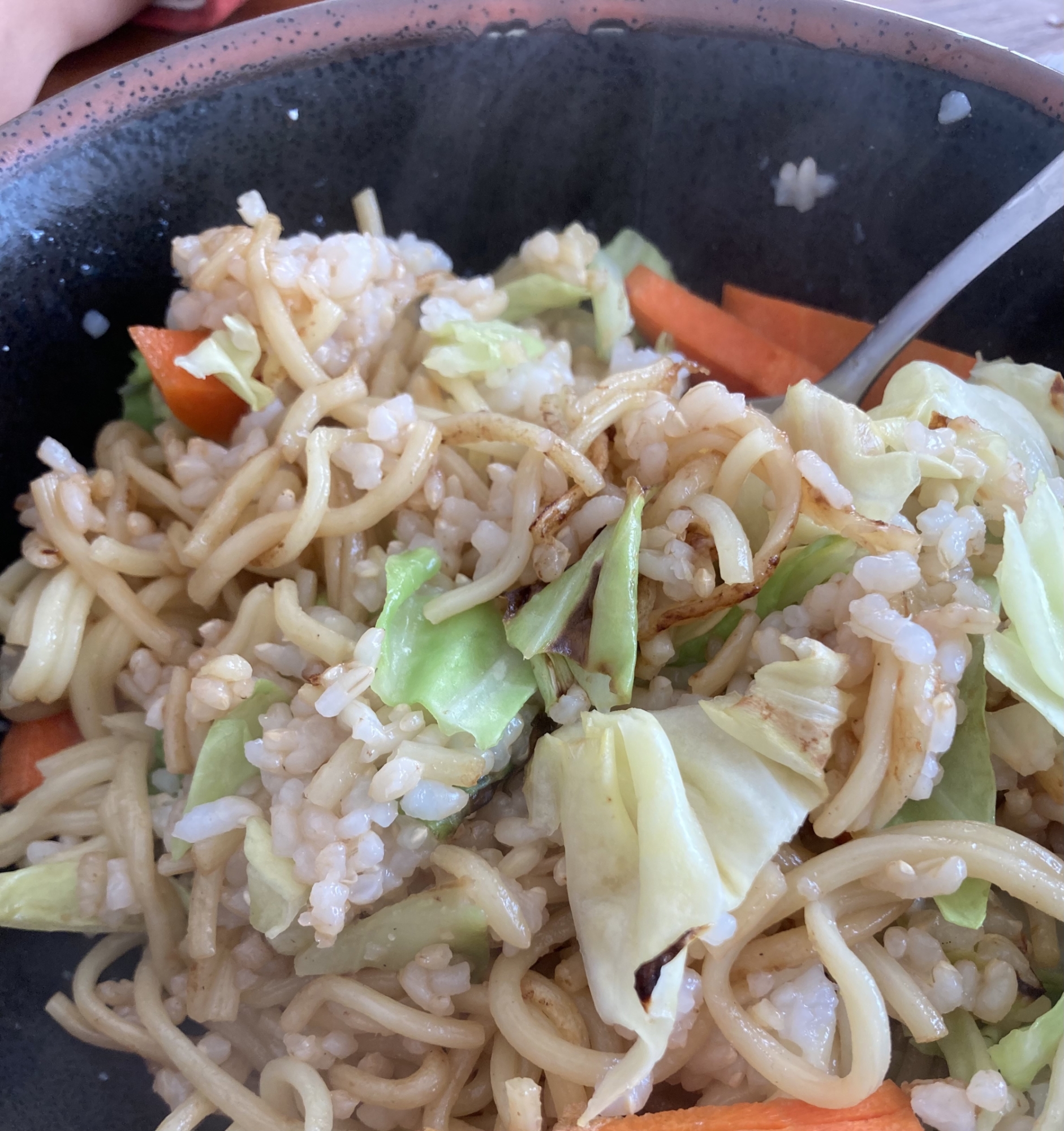 お野菜たっぷりの蕎麦飯