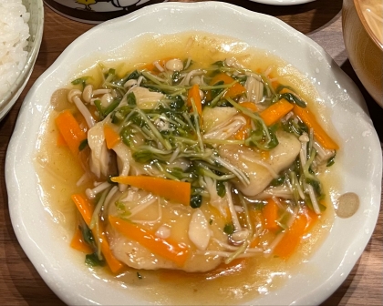 麺つゆの和風な味付けで美味しかったです♪
水菜がなかったので豆苗で代用しました！
また作ってみます^ - ^