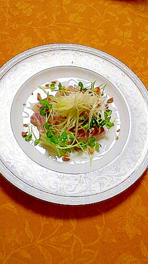 鯛のお刺身中華風 身近な材料で レシピ 作り方 By まこすきやき 楽天レシピ 鯛のお刺身中華風 身近な材料で レシピ 作り方 By まこすきやき 楽天レシピ