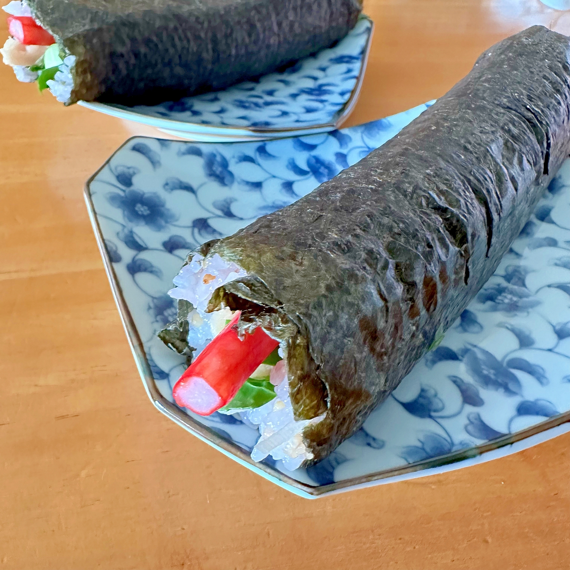 食べやすい恵方巻き☆まぐろたたきとカニカマ