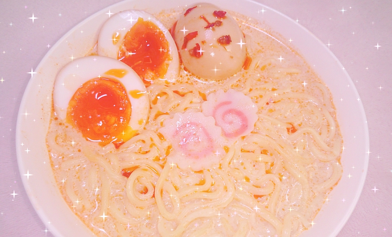 【簡単とんこつスープ】ピリ辛豆乳とんこつラーメン