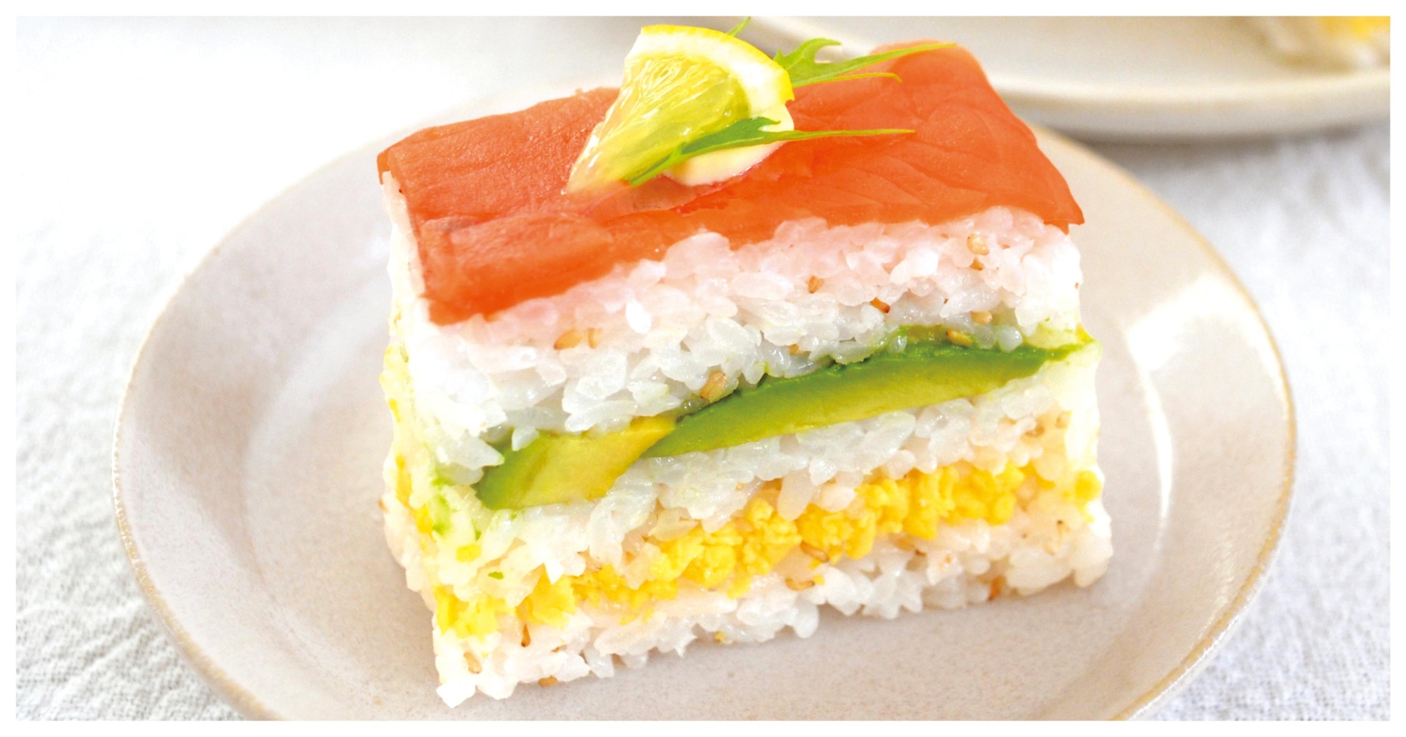 スモークサーモンの押し寿司