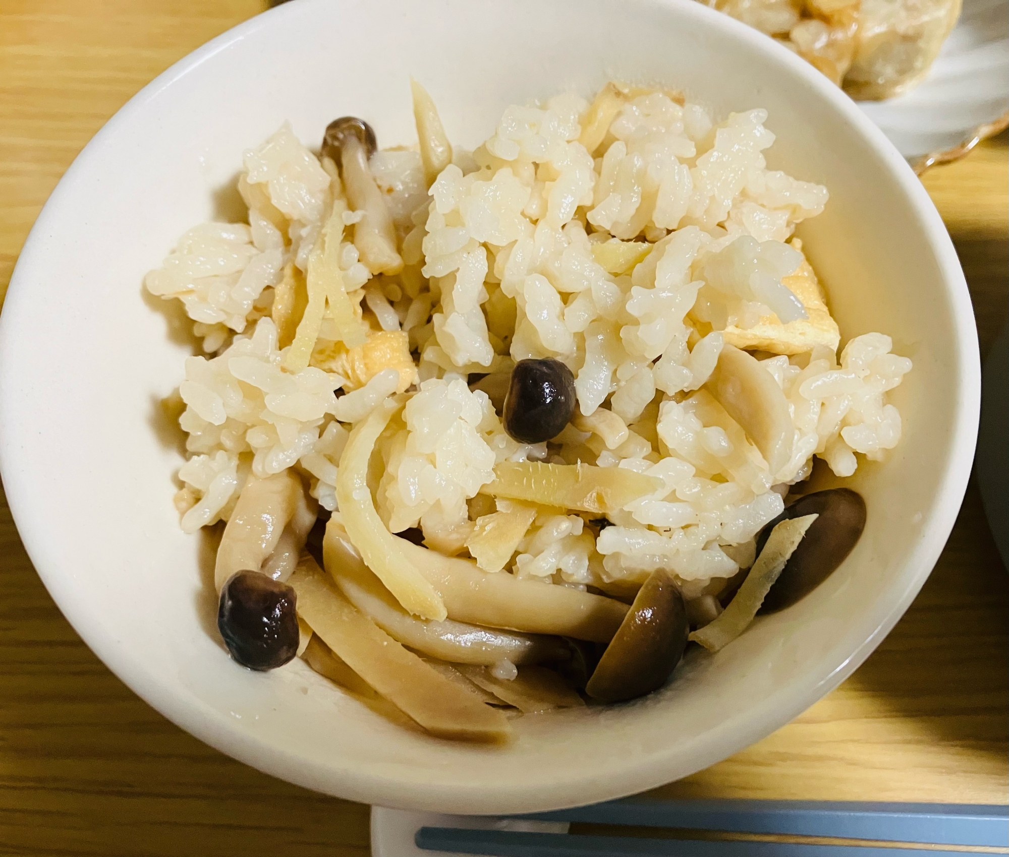 生姜の炊き込みご飯