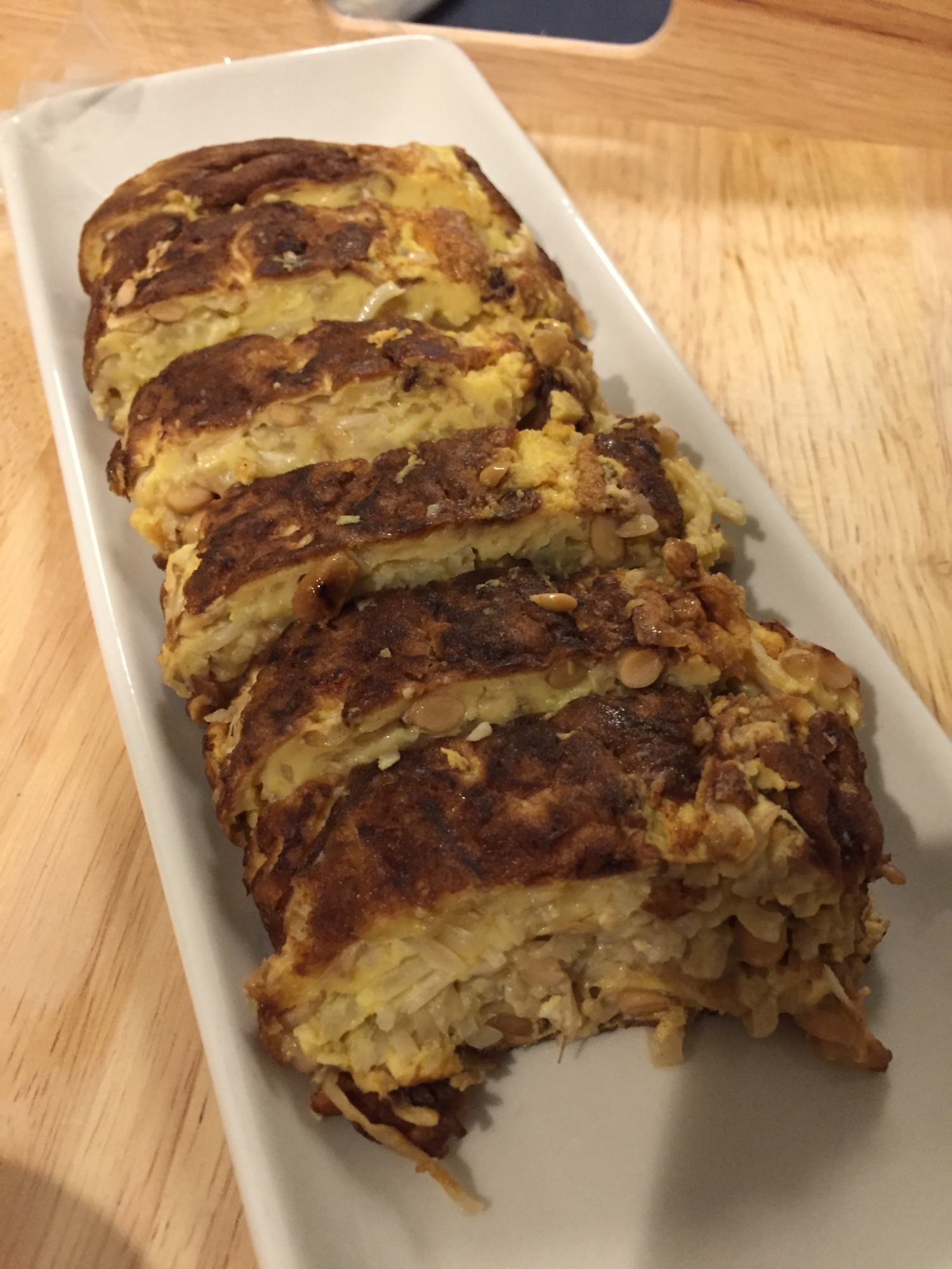 納豆もやしの厚焼き卵