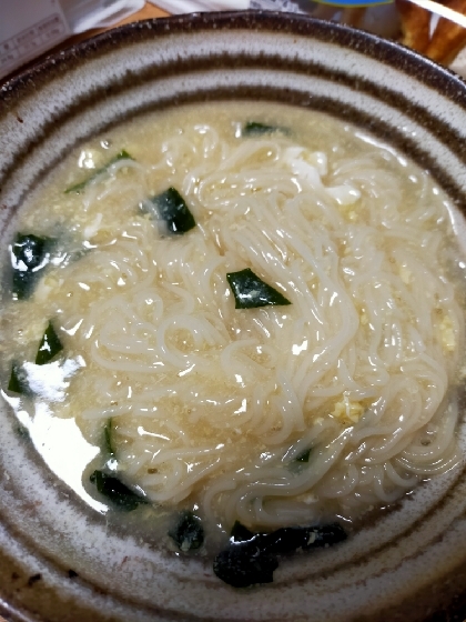 わかめも足して、美味しく頂きました。寒くなってきたこの時期の軽食に重宝します。