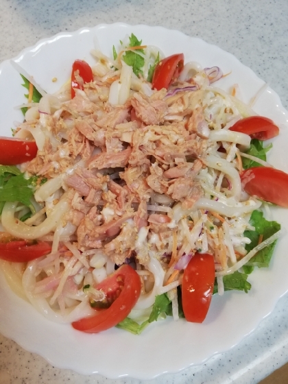 簡単手軽☆サラダうどん