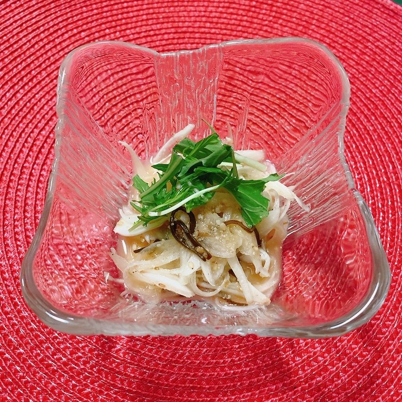 新玉ねぎ♪塩昆布胡麻和え✧˖°