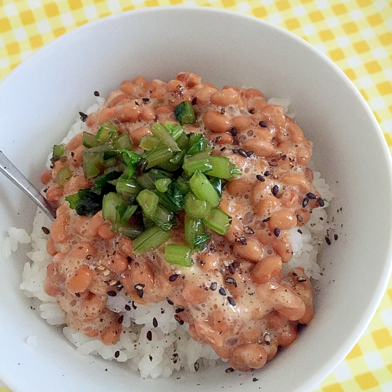 かぶの漬物と納豆のご飯★