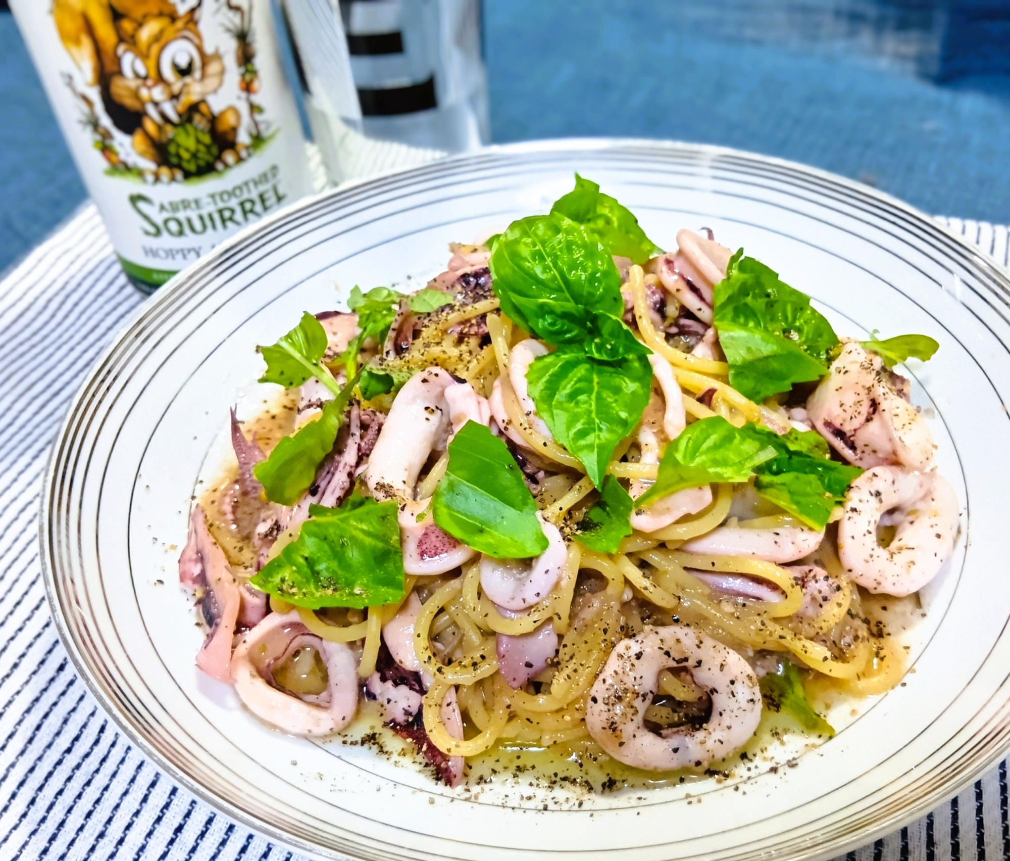 ビールにも！ワインにも！小イカとアンチョビのパスタ