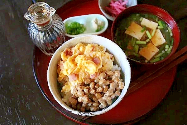 とろたま納豆丼