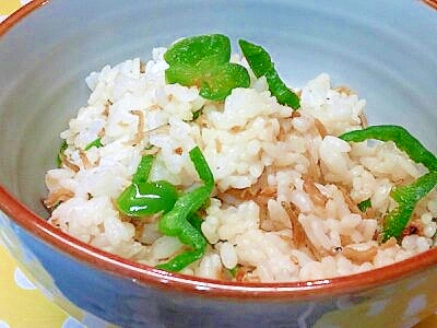 しらす&ピーマンの混ぜご飯