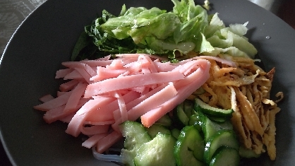 やる気15%でつくる火を使わない冷やし中華