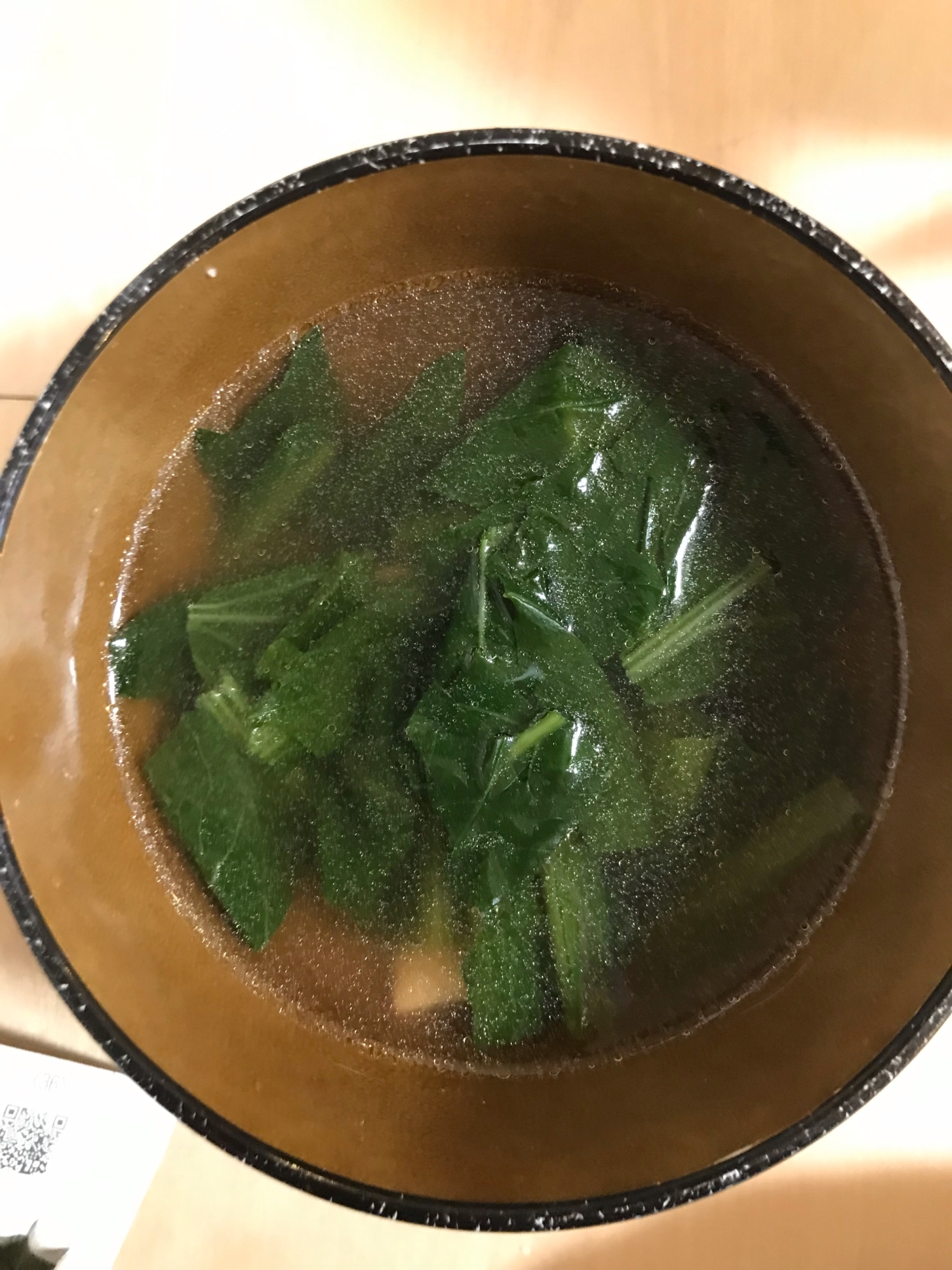 簡単！小松菜のコンソメスープ