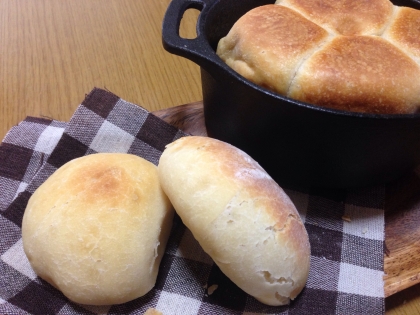 冷蔵庫発酵でお手軽手捏ねフライパン焼きパン