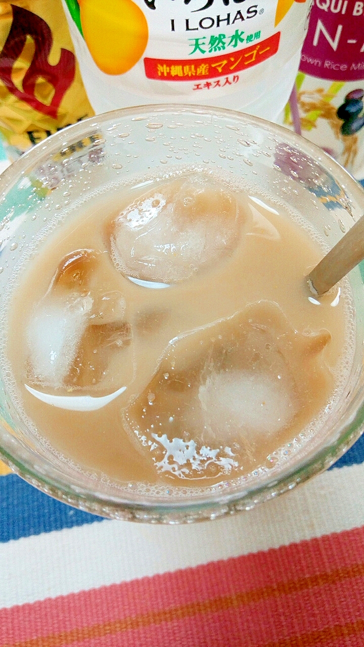 アイス☆マンゴーマキベリーライスミルクカフェオレ♪