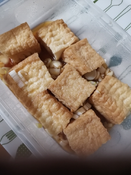 レンジで超簡単！厚揚げで揚げ出し豆腐風♪