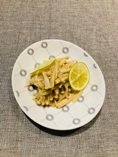 かぼすときのこで秋のマリネ