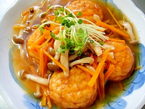 魚河岸揚げのあんかけ煮