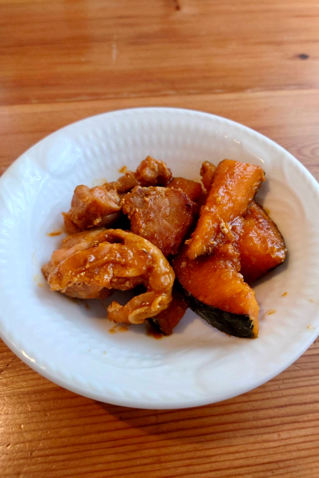 ご飯が進む！鶏ももカボチャの醤油バター