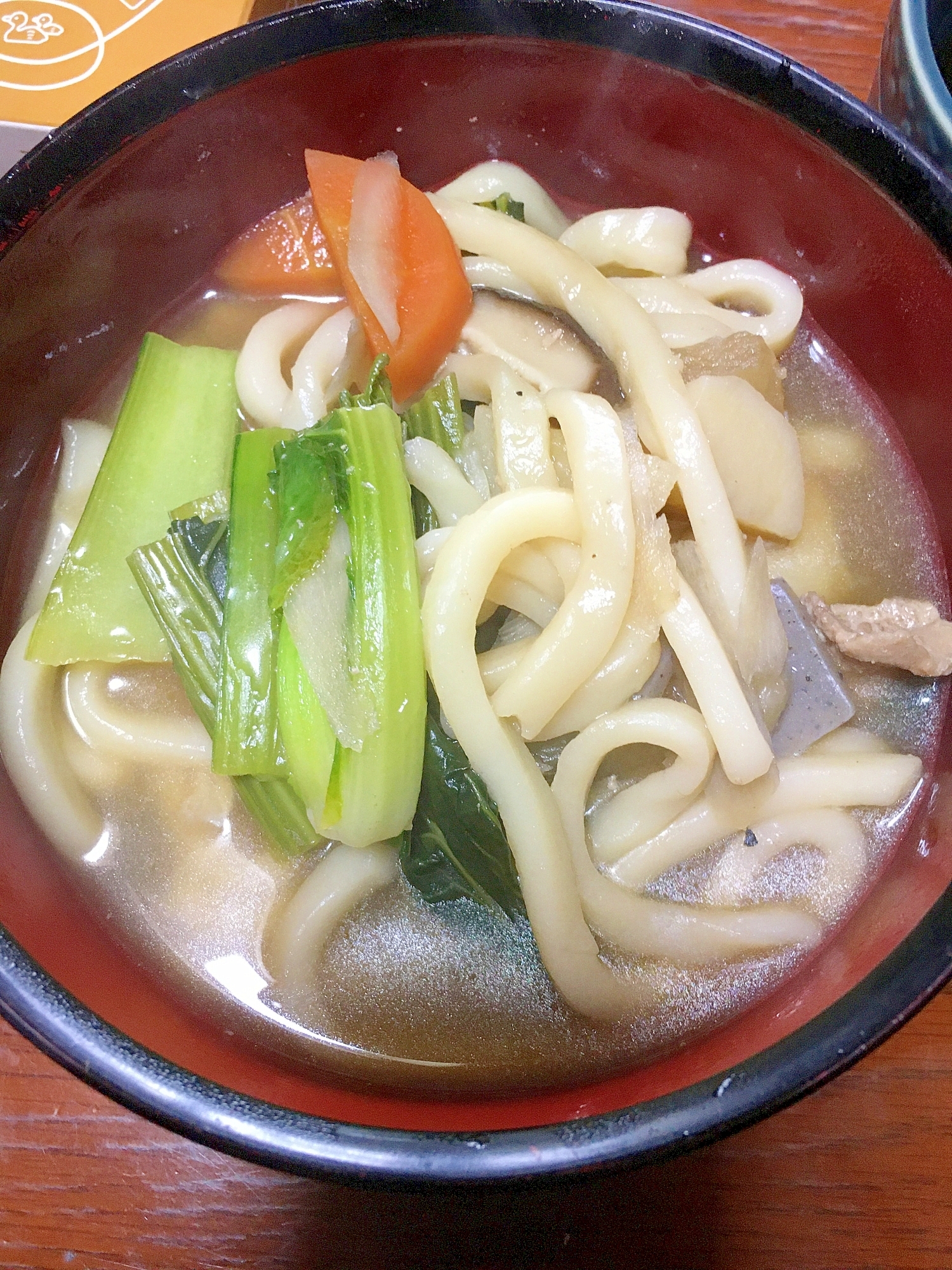 豚汁の具材で煮込みうどん