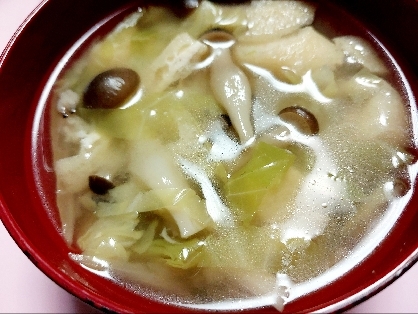 簡単油揚げのみそ汁