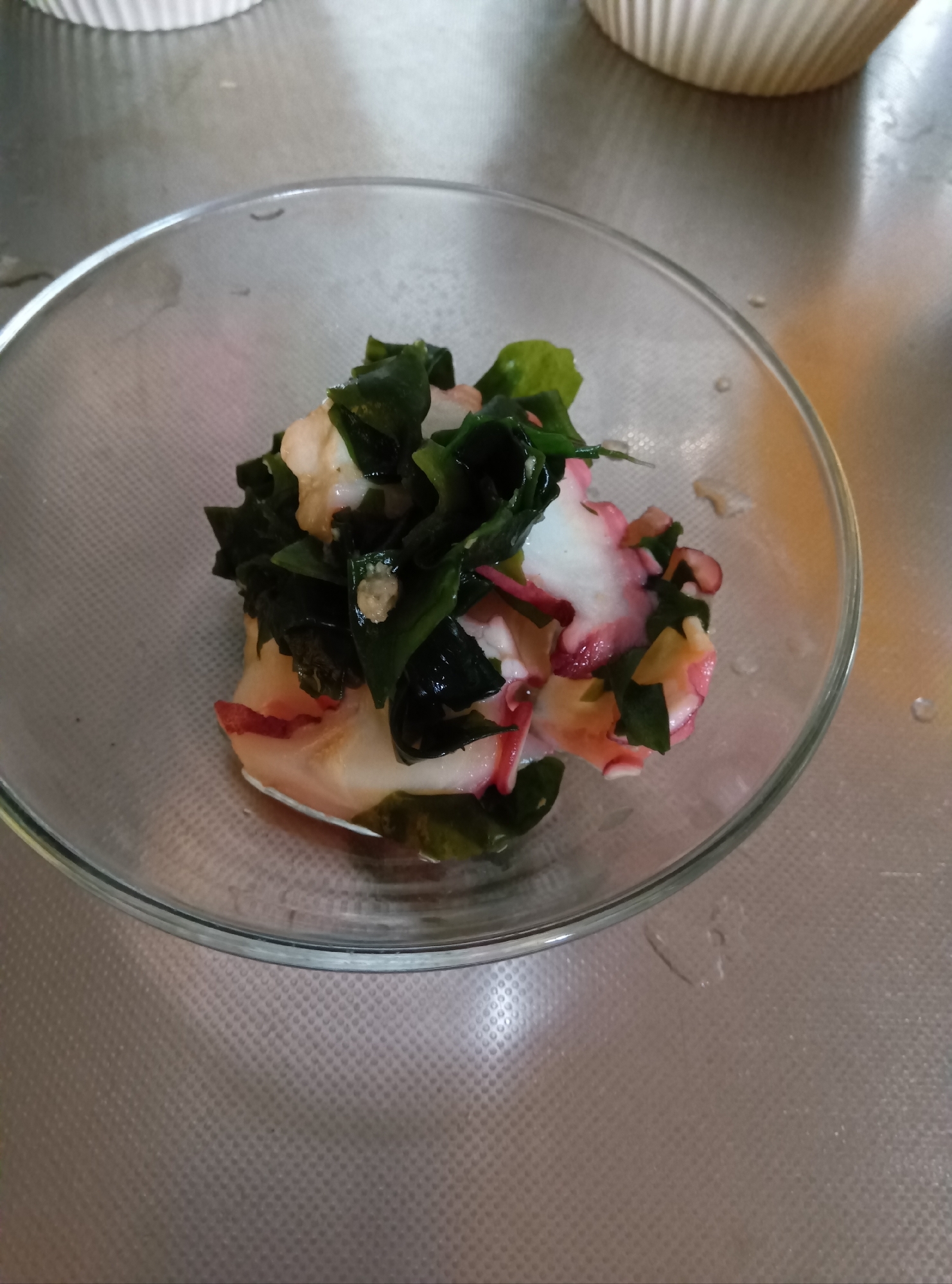たことわかめの酢の物