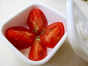 お弁当に シンプルにトマトサラダ レシピ 作り方 By ぶるぶるらぶ 楽天レシピ