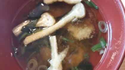 わかめ・ねぎ・油揚げの味噌汁